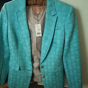 Banana Republic Teal Textured Blazer